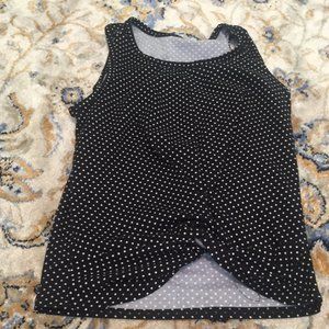 Polka Dot Swirl Crop Tank